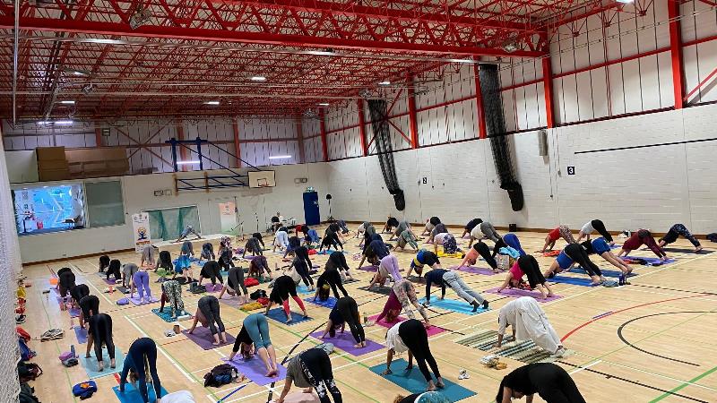 Celebrated International Day Of Yoga at Aberdeen